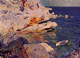 Rocks at Javea by Joaquin Sorolla y Bastida